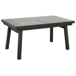 BELLAVISTA Diningtisch »Sydney«, BxHxT: 160 - 210 x 77 x 90 cm, Tischplatte: Keramikfliesen - grau | schwarz