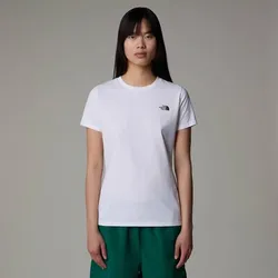 THE NORTH FACE Damen Shirt W S/S SIMPLE DOME TEE, TNF WHITE, S