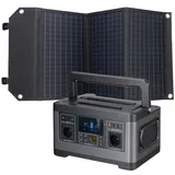 Bresser Set Mobile Power-Station 500 W + Solar-Ladegerät 60 W EINHEITSGRÖSSE