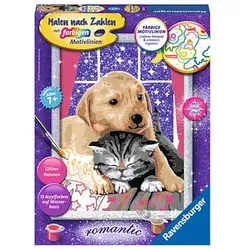Ravensburger Malen-nach-Zahlen Flauschige Freunde mehrfarbig