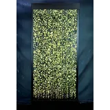 JVmoebel Zimmerbrunnen LED Wasserwand Wandpaneel mit Wasserblasen Wasser Wand Sofort, Made in Europa schwarz