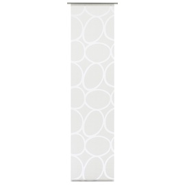 GARDINIA Flächenvorhang Stoff Dekor Stone Klettband 60 x 245 cm weiß