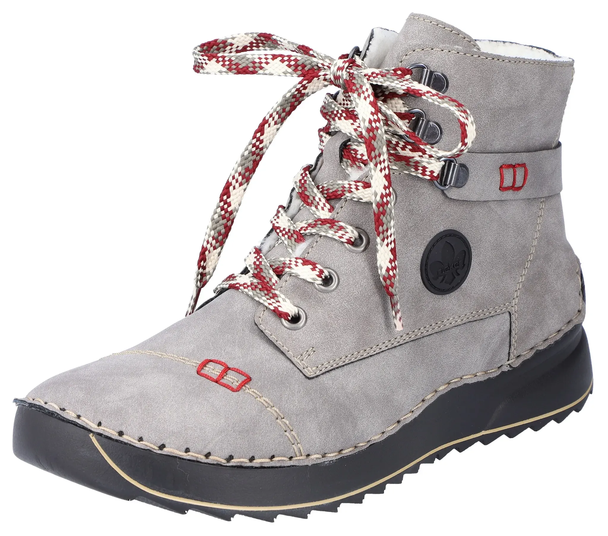 Winterboots, mit feiner Ziernaht, Gr. 40, grau, , 86339537-40