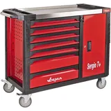 Dema - Werkstattwagen Werkzeugwagen Sergio 7+ Rollwagen mit 7 Schubladen Fahrbar Leer