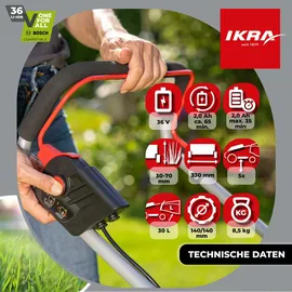 IKRA IB-LM 33 inkl. 1 x 2,0 Ah Akku + Ladegerät