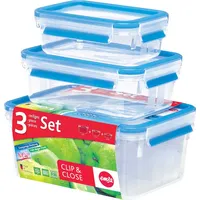Emsa Frischhaltedosen-Set grün 0,55 l, 1 l, 2,2 l 3-teilig