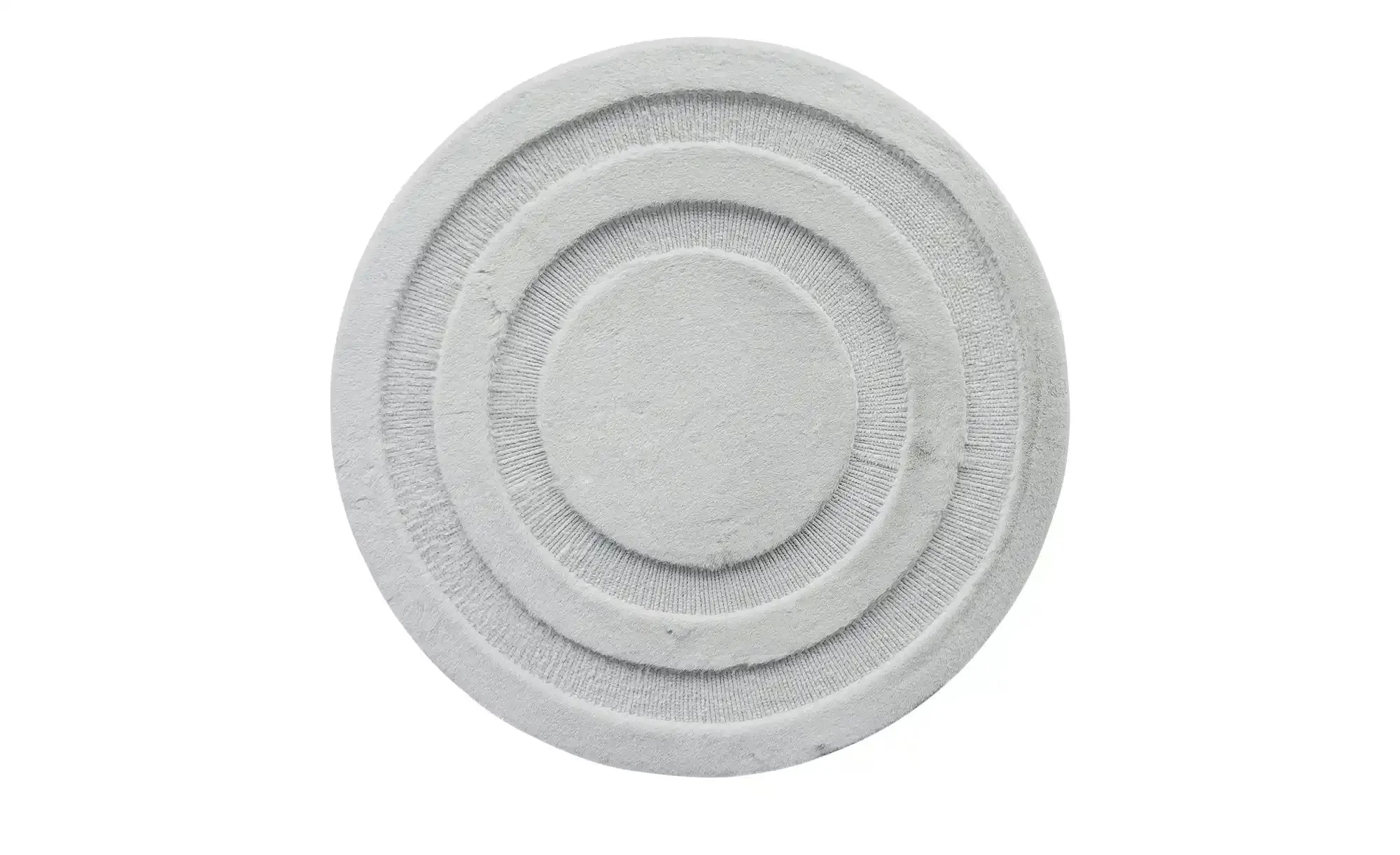 levelone Webteppich  Bunny Circles , grau , Synthetische Fasern Ø: 70