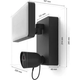 Philips Hue Secure Flutlichtkamera Schwarz