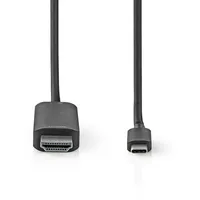 Nedis Ccgl64655bk20 Usb-c-auf-hdmi-adapterkabel USB 3.2 Gen 1 4k Vernickelt