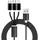 Reekin USB-Ladekabel USB-A Stecker, USB-C® Stecker, USB-Micro-B Stecker, Apple Lightning Stecker 1.20 m Schwarz 4260272282320