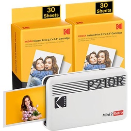 Kodak Mini 2 Retro weiß + 60 Sheets Bundle