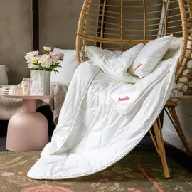Paradies Sommerdecke 135x200 cm Prima pflegeleicht und atmungsaktiv - Weiß