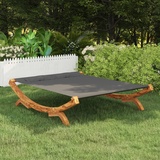 Tidyard Hängematte Hängeliege 2 Personen Liegeinsel Holz Gartenliege Sonnenliege Liege Terrassenliege Saunaliege Fichtenholz Massiv Anthrazit 165x188,5x46cm