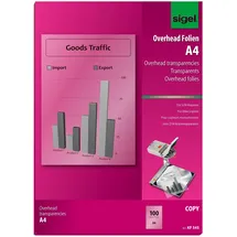 Sigel KF545 transparent, 100 μm, 100 Blatt
