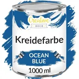 Creative Deco Kreidefarbe 1000 ml blau
