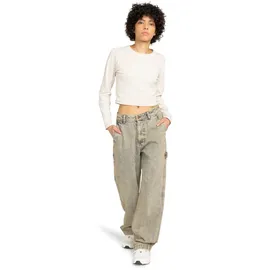 Element Workerjeans "Carpenter Denim", Damen, Gr. 30(XL), beige (bleach tint), Obermaterial: 70% Baumwolle, 30% Baumwolle., Jeans
