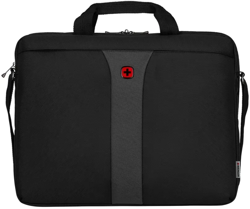 17 Zoll Laptop-Slimcase, schwarz mit gepolstertem Fach, ShockGuard, Trolleyrieme...