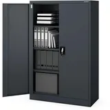 Jan Nowak C001K Aktenschrank 140 cm x 90 cm x 40 cm Grau