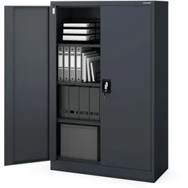 Jan Nowak C001K Aktenschrank 140 cm x 90 cm x 40 cm Grau