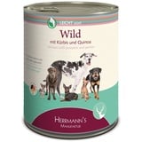 Herrmanns Dose Leicht Wild Kürbis, Quinoa und Cranberry, 6er Pack (6 x 800 g)