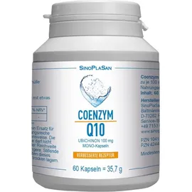 sinoplasan gmbh Coenzym Q10 Ubichinon Mono-Kapseln 100mg 60 st