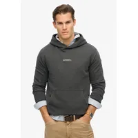 Superdry Micro Logo Kapuzenpullover - Washed Black - M