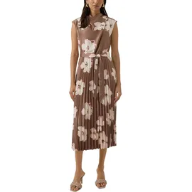 s.Oliver Midikleid Floralmuster Braun 44