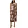 s.Oliver Midikleid Floralmuster Braun 44