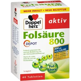 Doppelherz Aktiv Folsäure 800 Depot Tabletten 60 St.