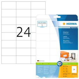Herma Adressetiketten 8644 Weiß 70,0 x 37,0 mm 10 Blatt