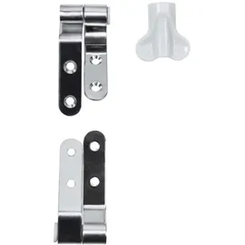 CORNAT WC-Sitz-Scharnier mit Befestigung, Edelstahl füre Holz ab Baujahr 2011, 1 Stück, TEC364991, Silber