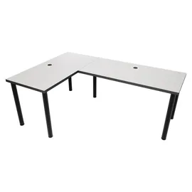 Möbelsystem Eckschreibtisch Gamingtisch Weiß
