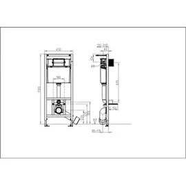 Villeroy & Boch ViConnect Pro S WC-Vorwandelement für Wand-WC, 92099600, Pro S