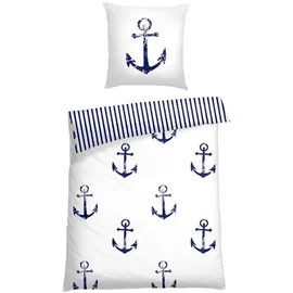 SCHIESSER Marina Renforcé Weiß 155 x 220 cm + 80 x 80 cm