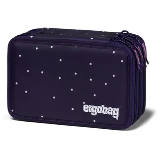 ergobag Maxi Mäppchen Set 40-Teilig, Lyra Bunt- und Filzstifte, Kleingeld Fach, Lineal, Schere SternguckBär - Lila