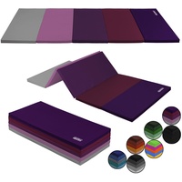 ALPIDEX Turnmatte klappbare Weichbodenmatte 185 x 78 x 3,2 cm Gymnastikmatte Sportmatte für zuhause Kinder Erwachsene, Farbe:lila