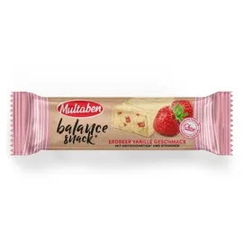 Multaben Balance Snack Riegel - 18x38g - Erdbeer Vanille