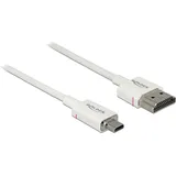 DeLock HDMI-Kabel 85149 HDMI-A Stecker mikro HDMI (M) 1 m Weiß