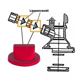 ich-zapfe Lippenventil für Keg - Verschluss (Micro Matic)