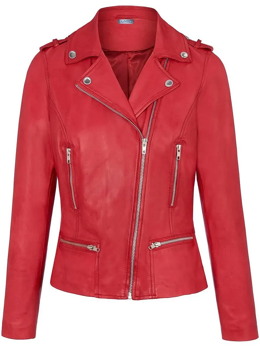 Lederjacke aus Lammnappaleder MYBC rot, 38