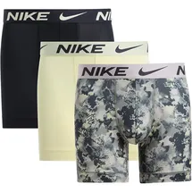 Nike Essential Micro Boxershorts grau/grün/khaki M 3er Pack