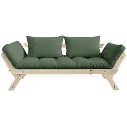Karup Design - Bebop Sofa, Kiefer natur / olivgrün