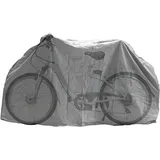 ProPlus Fahrrad Abdeckplane Fahrradgarage wasserdicht robust, 210x110 cm, grau, PEVA, Klettverschluss, 239 g