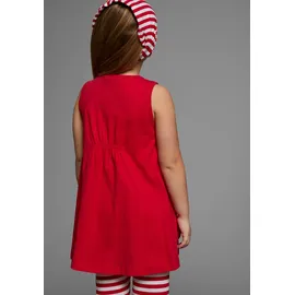 Kidsworld Kleid, Leggings & Haarband in rot-weiß | Gr.: 92/98