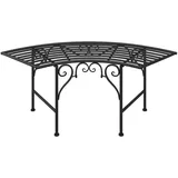vidaXL Baumbank 115 x 53 x 41 cm Schwarz