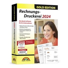 Markt + Technik Markt & Technik Rechnungs-Druckerei 2024 Gold Edition Vollversion, 1 Lizenz Windows Finanz-Software