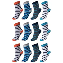 Chili Lifestyle Kindersocken Streifen 12 Paar Mädchen Jungen