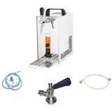 ich-zapfe Komplett Set - Zapfanlage, Bierzapfanlage PYGMY 25/K mit Membranpumpe, 1-leitig Trockenkühlgerät aus Edelstahl, 35 Liter/h, Green Line, Zapfkopf:5 Liter Adapter