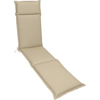 Deckchair-Auflage Unica 190 x 50 cm Stoff Beige