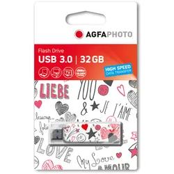USB-Stick 32GB, USB 3.0 mit Motiv "Liebe"